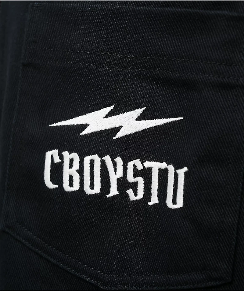 CboysTV Life Wide Open Black Quarter Zip Work Shirt