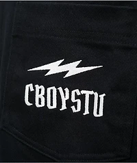CboysTV Life Wide Open Black Quarter Zip Work Shirt
