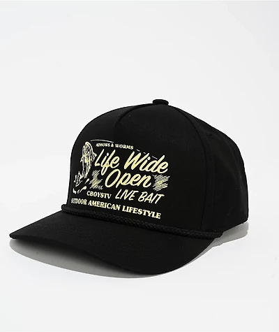 CboysTV Live Bait Black Snapback Hat