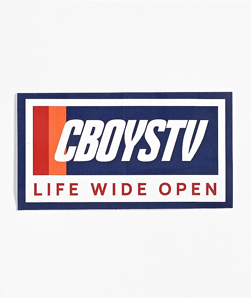 CboysTV Logo Blue Sticker