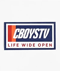 CboysTV Logo Blue Sticker