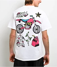 CboysTV Tatted Two Wheels White T-Shirt
