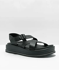 Chaco Townes Mid Form Black Platform Sandals