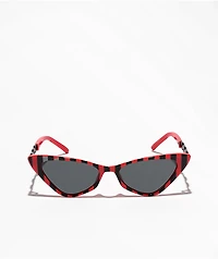 Chain Red Cat Eye Sunglasses