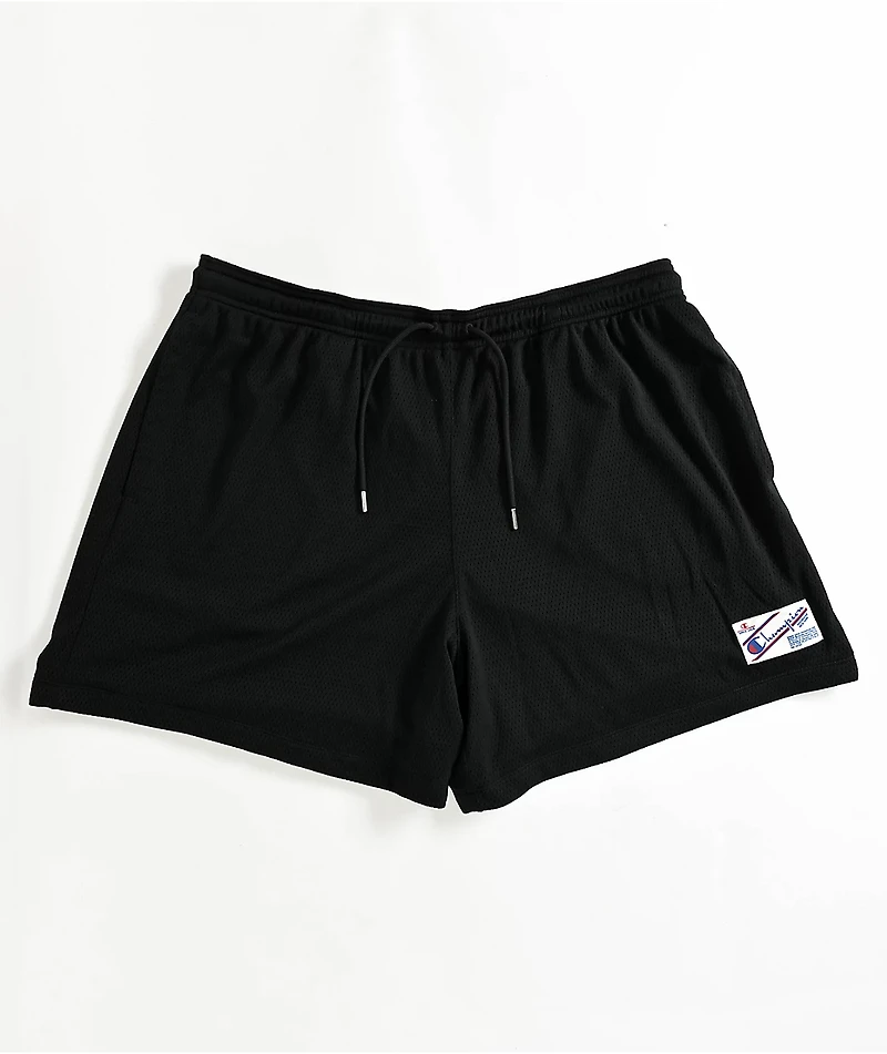 Champion Big Bank Black Mesh Shorts