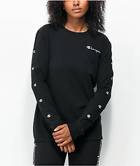Champion Boyfriend Fit Black Long Sleeve T-Shirt