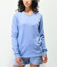 Champion Boyfriend Fit Charm Blue Long Sleeve T-Shirt