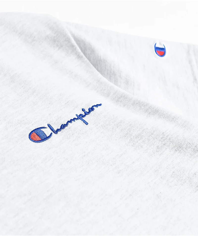 Champion Boyfriend Fit Silver Grey T-Shirt