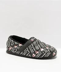 Champion Boys Varsity Reflective Black Slippers