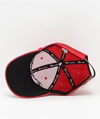 Champion Classic Twill Scarlet & Black Strapback Hat