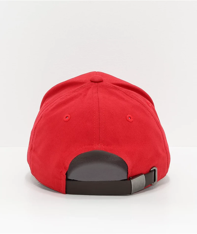 Champion Classic Twill Scarlet & Black Strapback Hat