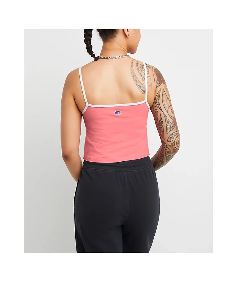 Champion Everyday Pink Crop Cami Tank Top