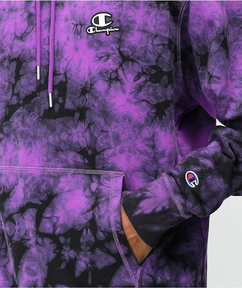 Champion Galaxy Dye Purple & Black Hoodie