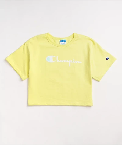 Champion Heritage Lemon Glacier Crop T-Shirt