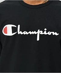 Champion Heritage Script Black & Red T-Shirt