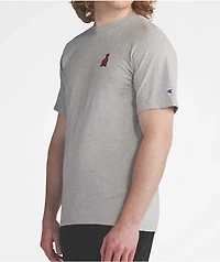 Champion Hoodie Graphic Grey T-Shirt