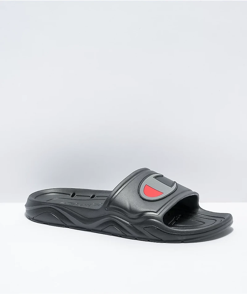 Champion Hydro-C Black Slide Sandals