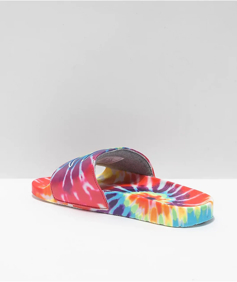Champion IPO Rainbow Tie Dye Slide Sandals