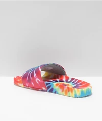 Champion IPO Rainbow Tie Dye Slide Sandals