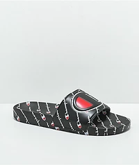 Champion IPO Repeat Black Slide Sandals