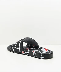 Champion IPO Warped Black Slide Sandals