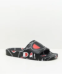 Champion IPO Warped Black Slide Sandals