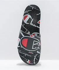 Champion IPO Warped Black Slide Sandals