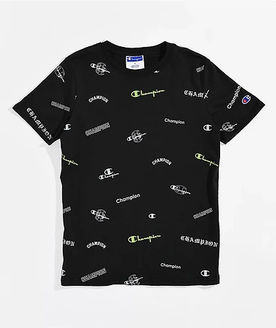 Champion Kids' Logo Black T-Shirt