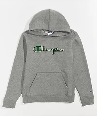 Champion Kids Felt Grey Hoodie