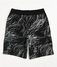 Champion Kids Marbled Black Sweat Shorts