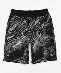 Champion Kids Marbled Black Sweat Shorts