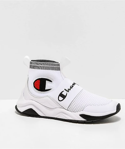 Champion Kids Rally Pro White & Black Shoes