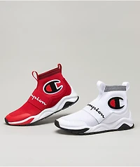 Champion Kids Rally Pro White & Black Shoes