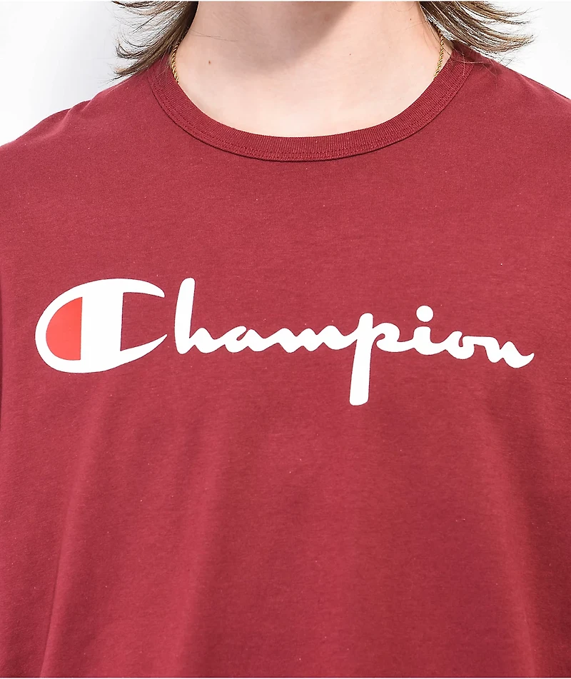 Champion Lightweight Cardinal T-Shirt