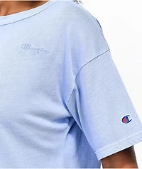 Champion Lightweight Charm Blue Crop T-Shirt