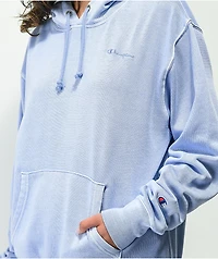 Champion Lightweight Charm Blue Mineral Wash Hoodie