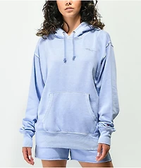 Champion Lightweight Charm Blue Mineral Wash Hoodie
