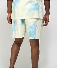 Champion Lightweight Jade & Yellow Tie Dye Shorts