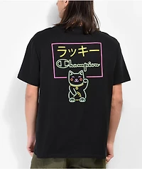 Champion Lucky Cat Black T-Shirt