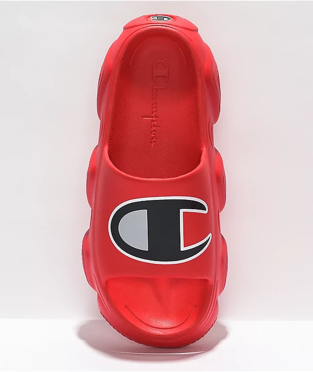 Champion Mellow Squish Red Slide Sandals Mission Valley
