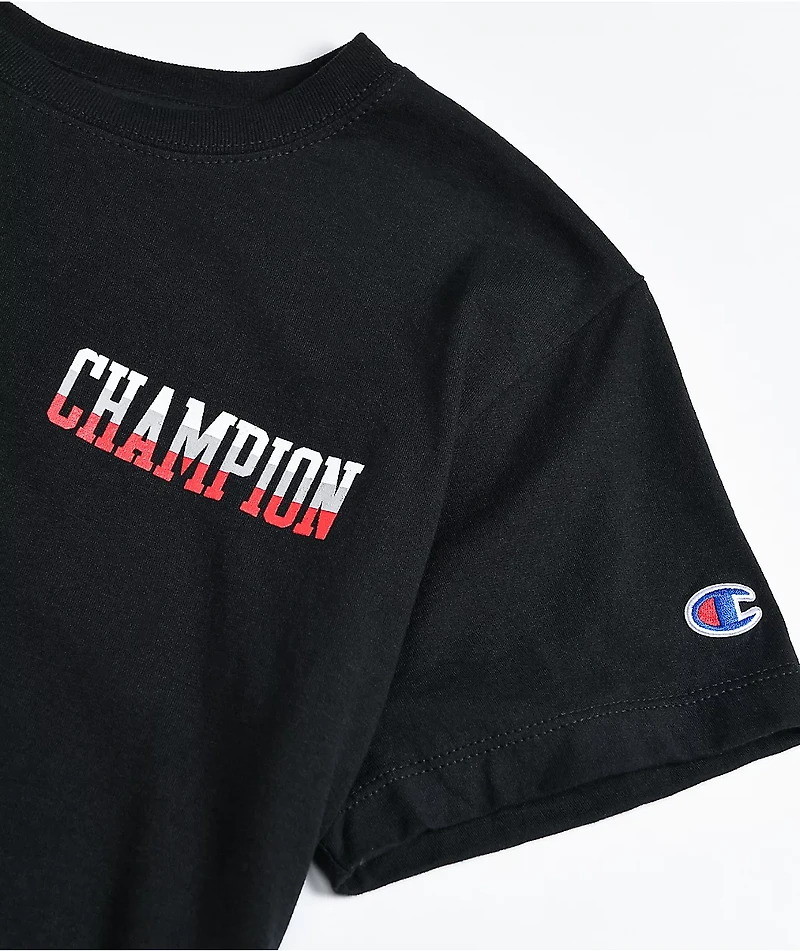 Champion Original Left Logo Black T-Shirt