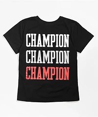 Champion Original Left Logo Black T-Shirt