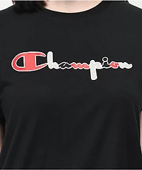 Champion Original Script Grey, Black & Red T-Shirt
