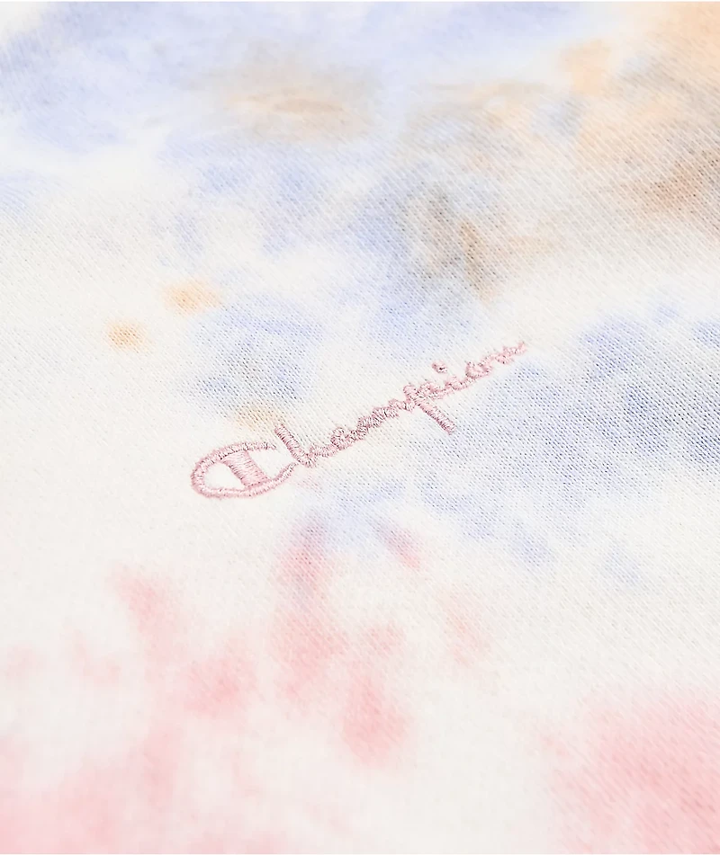 Champion Pink, Blue & Orange Sun Wash Hoodie