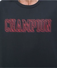 Champion Puff Print Graphic Black T-Shirt
