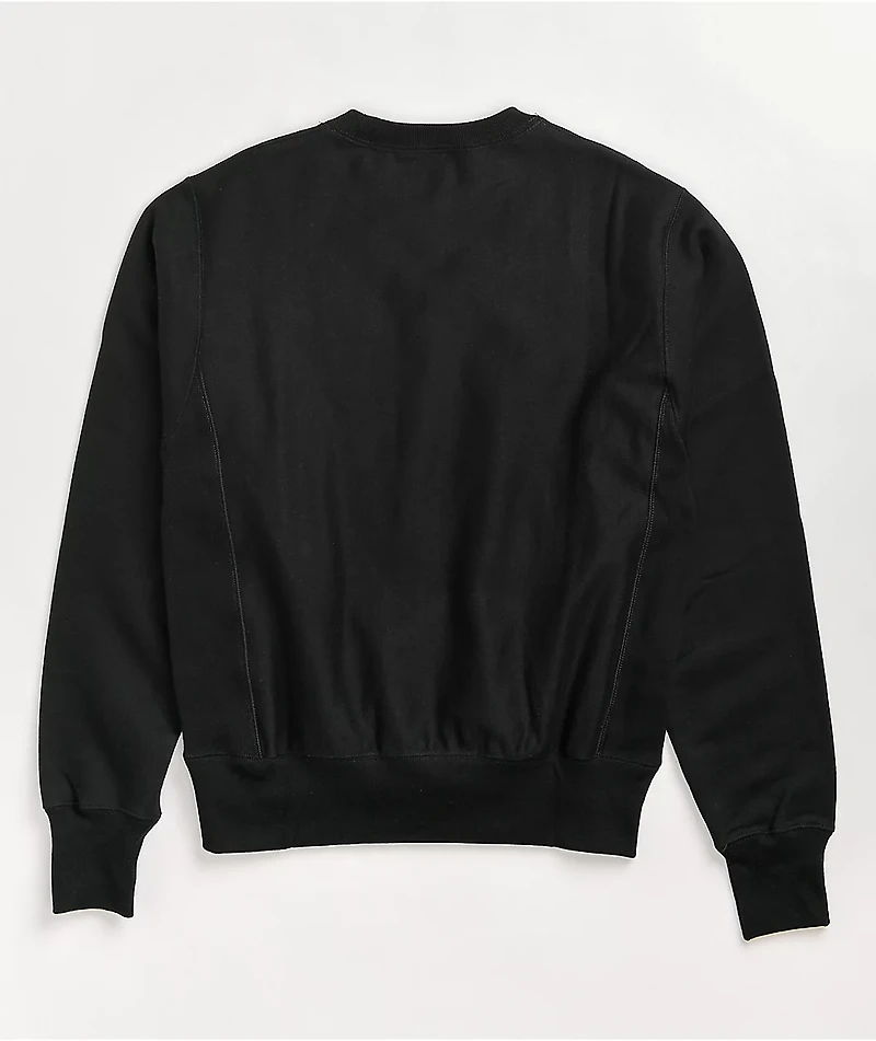 Champion Reverse Weave Black Crewneck Sweatshirt