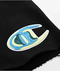 Champion Reverse Weave Black Cutoff Sweat Shorts