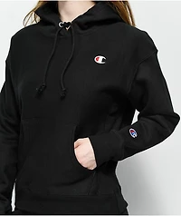 Champion Reverse Weave Black Hoodie