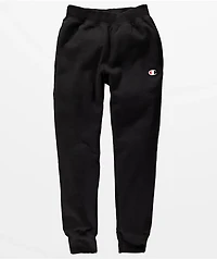 Champion Reverse Weave Black Joggers Sweatpants