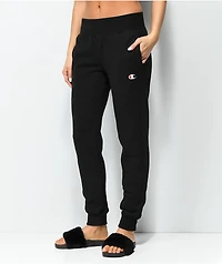 Champion Reverse Weave Black Sweatpants